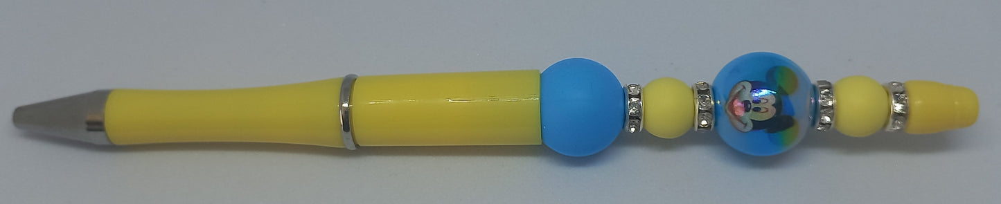 Yellow Beaded Pen