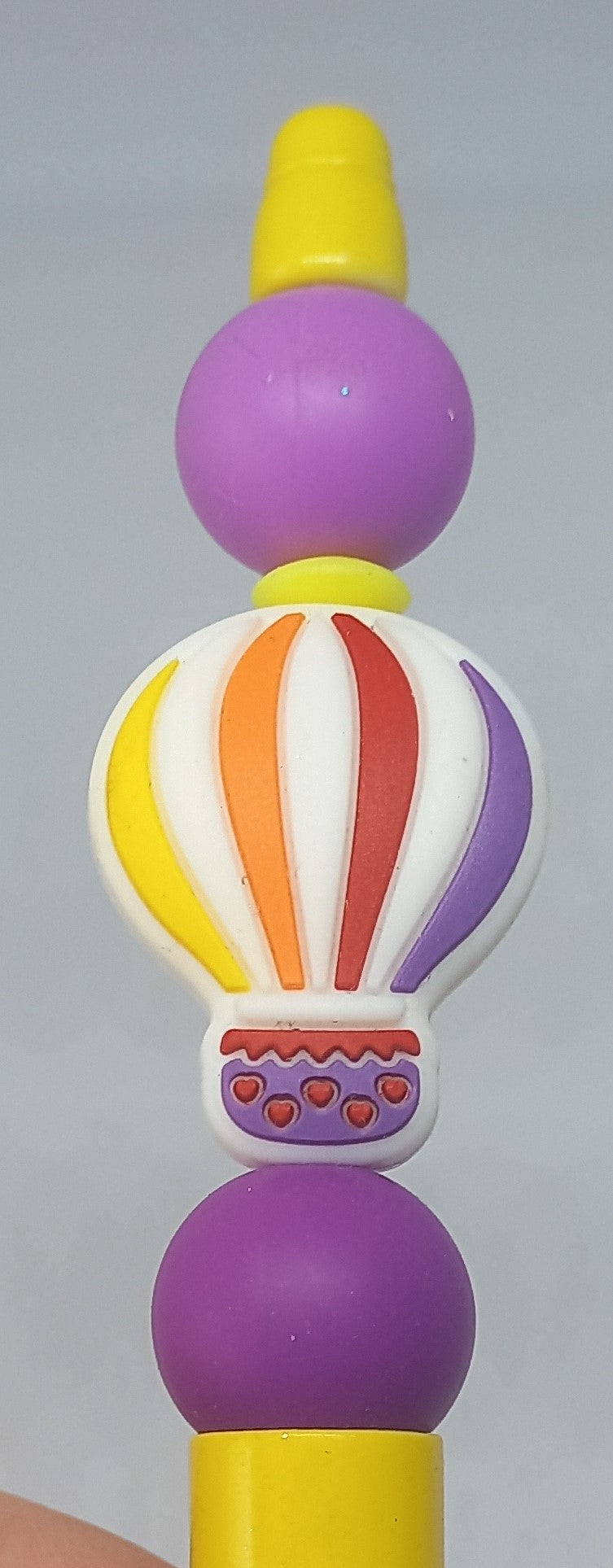 Bright Yellow Beaded Pen