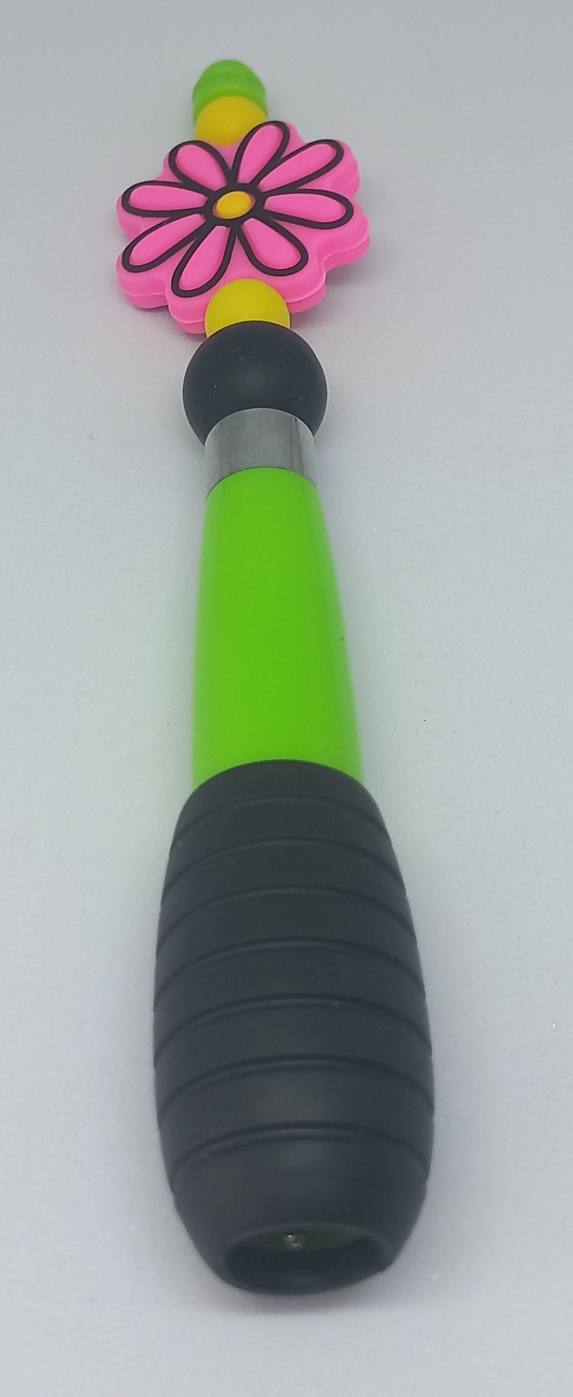 Bright Green Chunky Beaded Pen