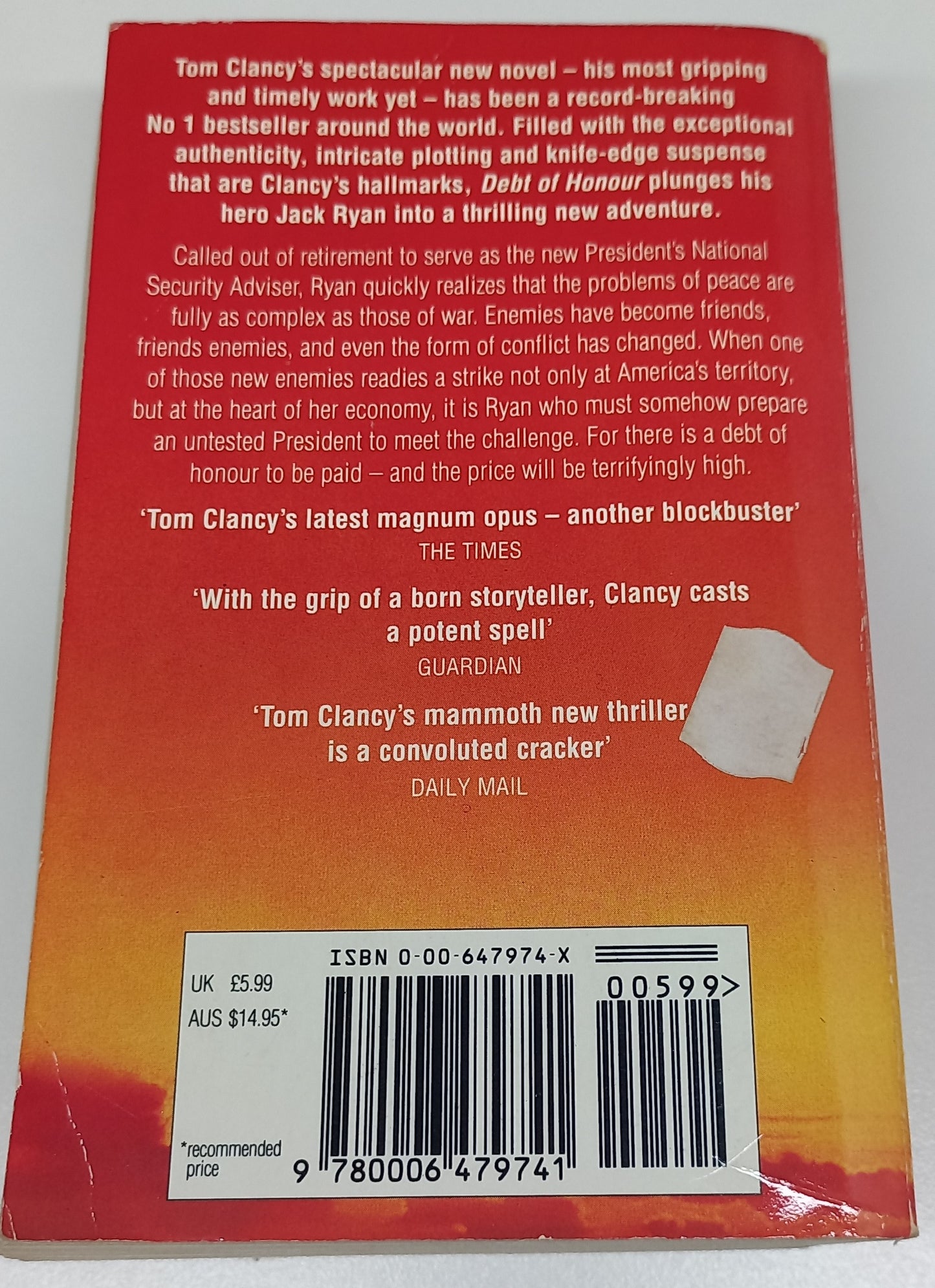 Debt of Honour by Tom Clancy
