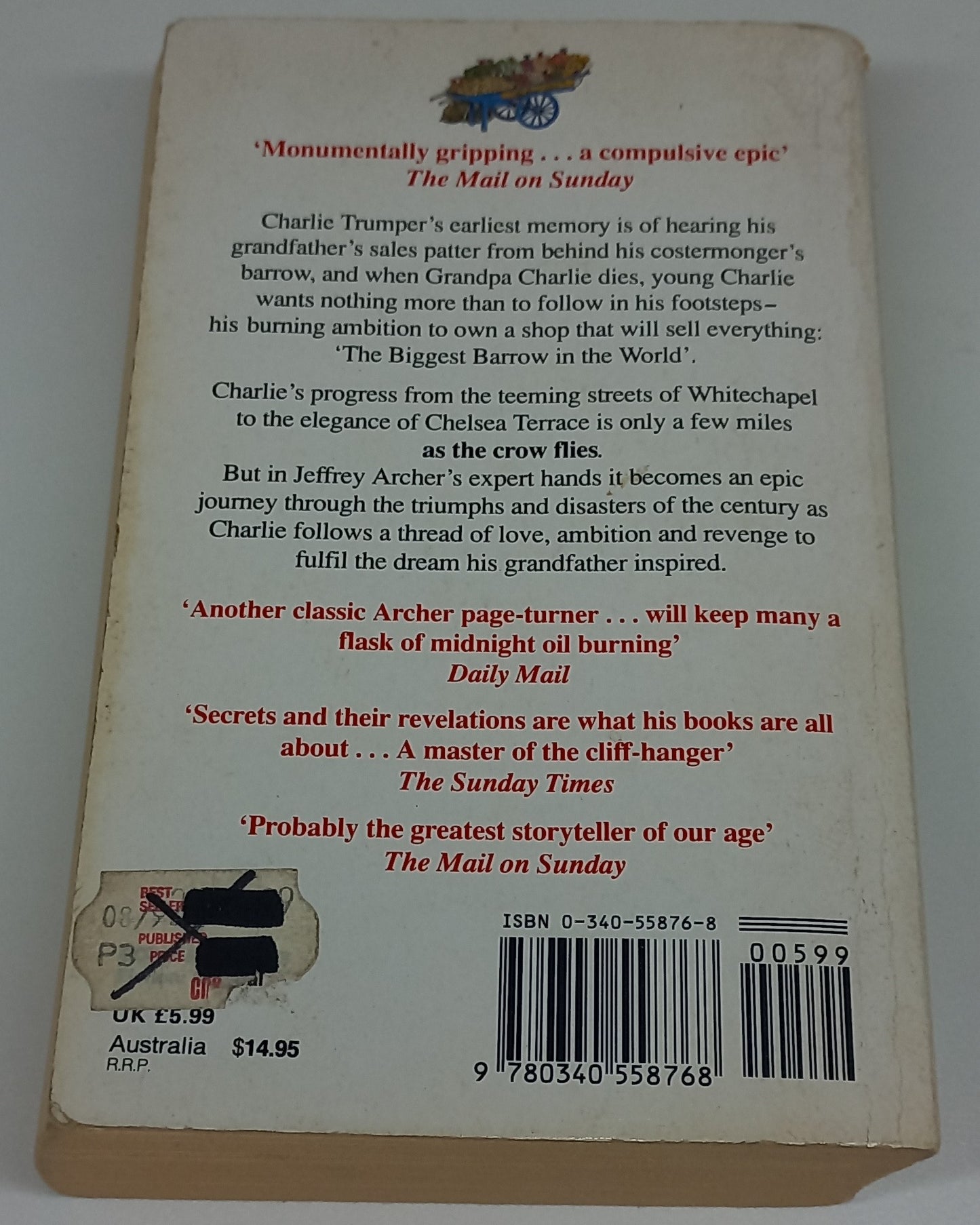 As the Crow Flies by Jeffrey Archer