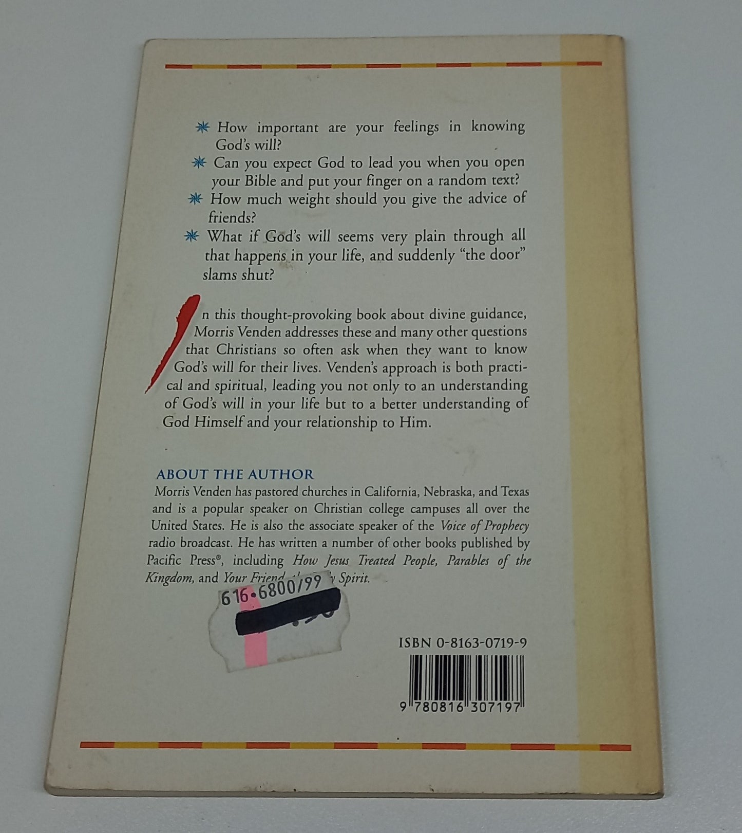 God's Will by Morris L. Venden
