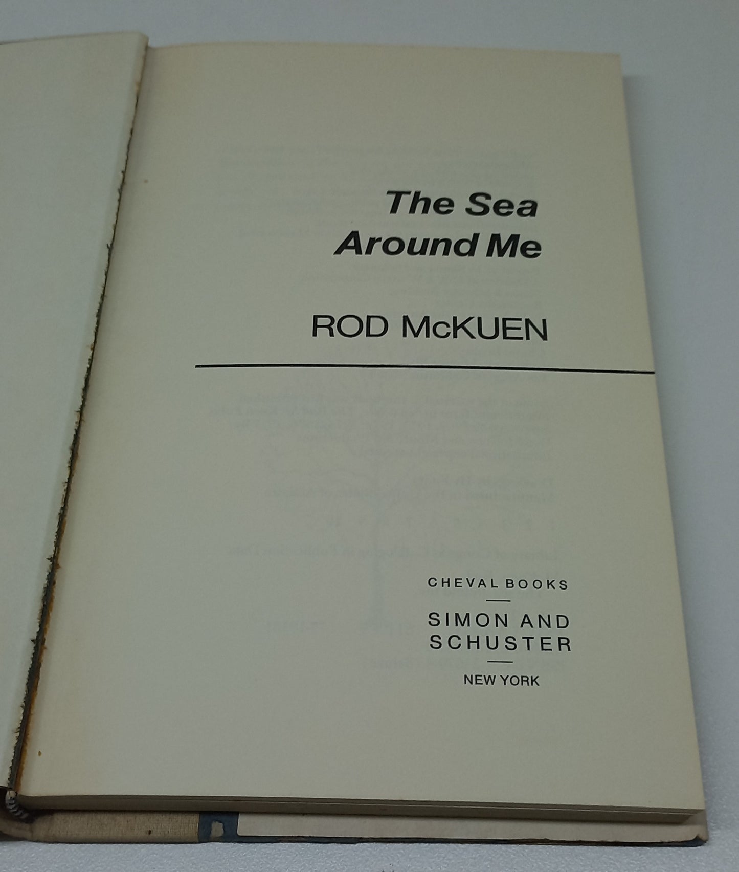 The Sea Around Me by Rod Mckuen (Poems)