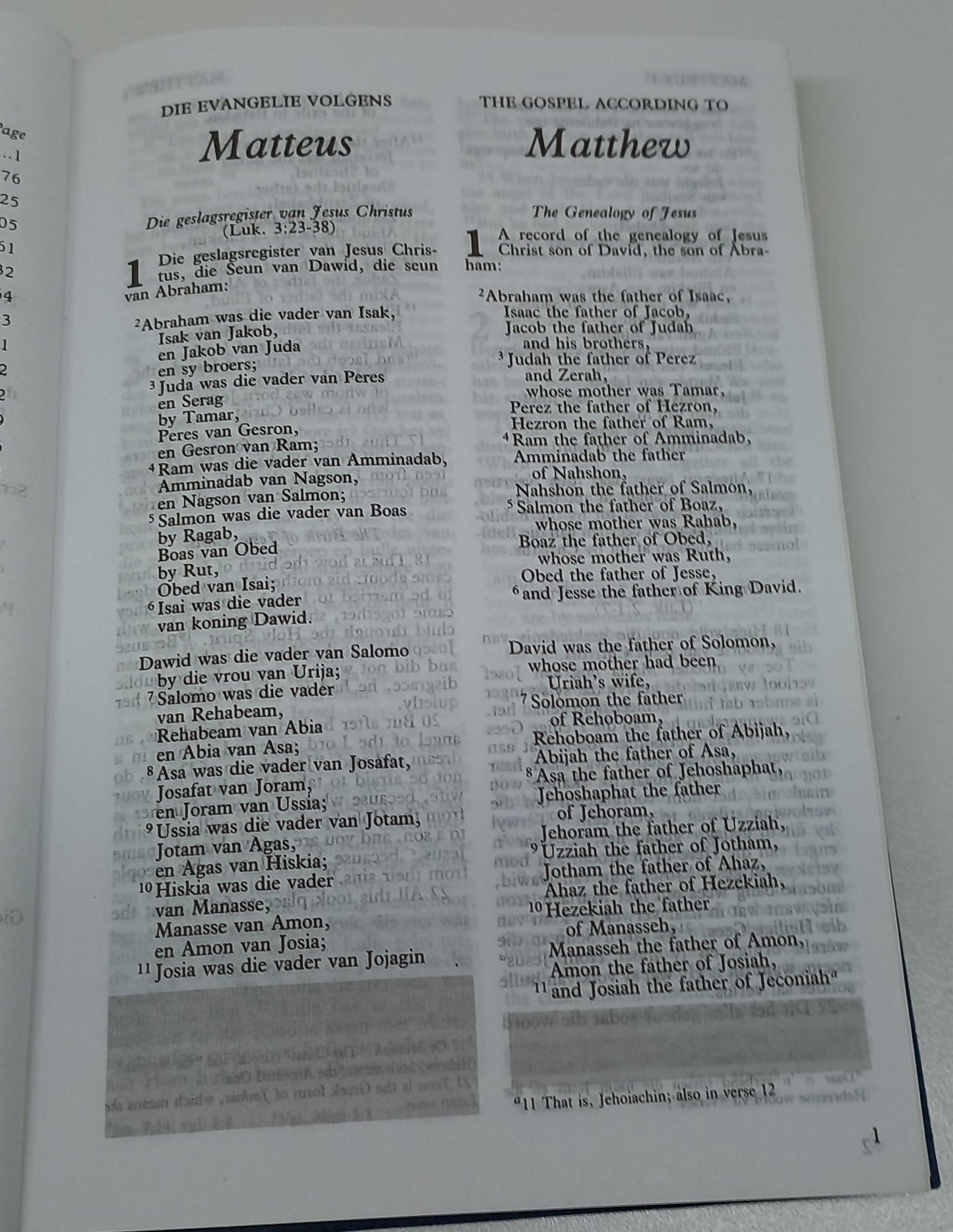 Die Nuwe Testament en Psalms/ The New Testament and Psalms