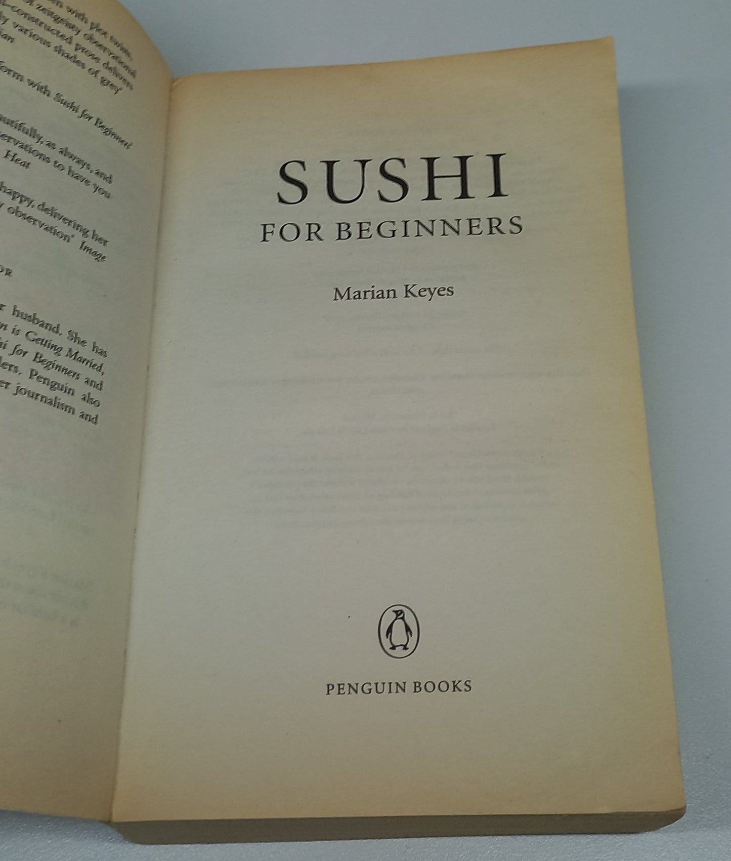 Sushi for Beginners by Marian Keyes