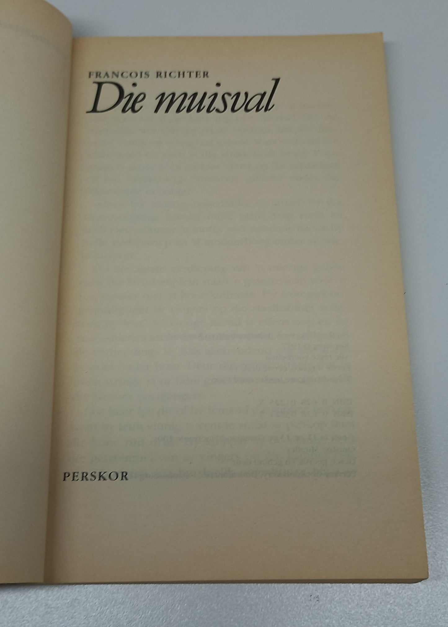 Die Muisval by Francois Richter 'n Saffier-Treffer