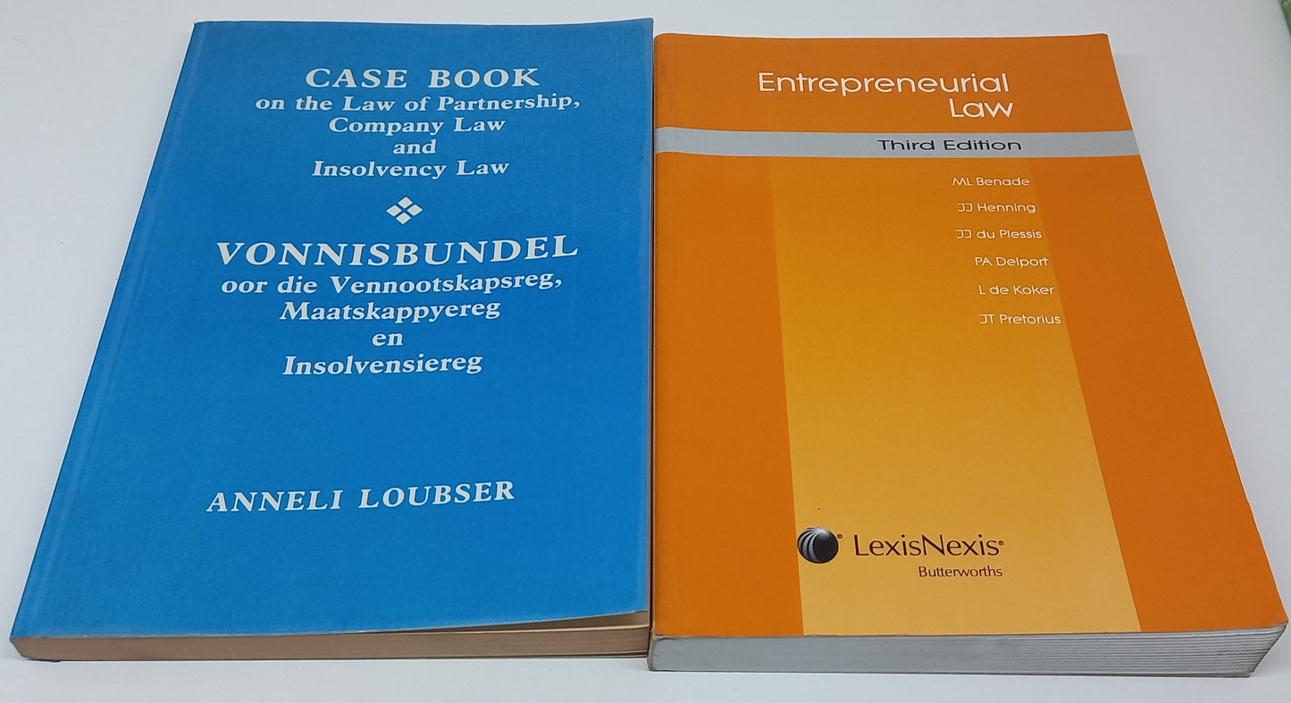 Company and Entrepreneurial Law Book Bundle