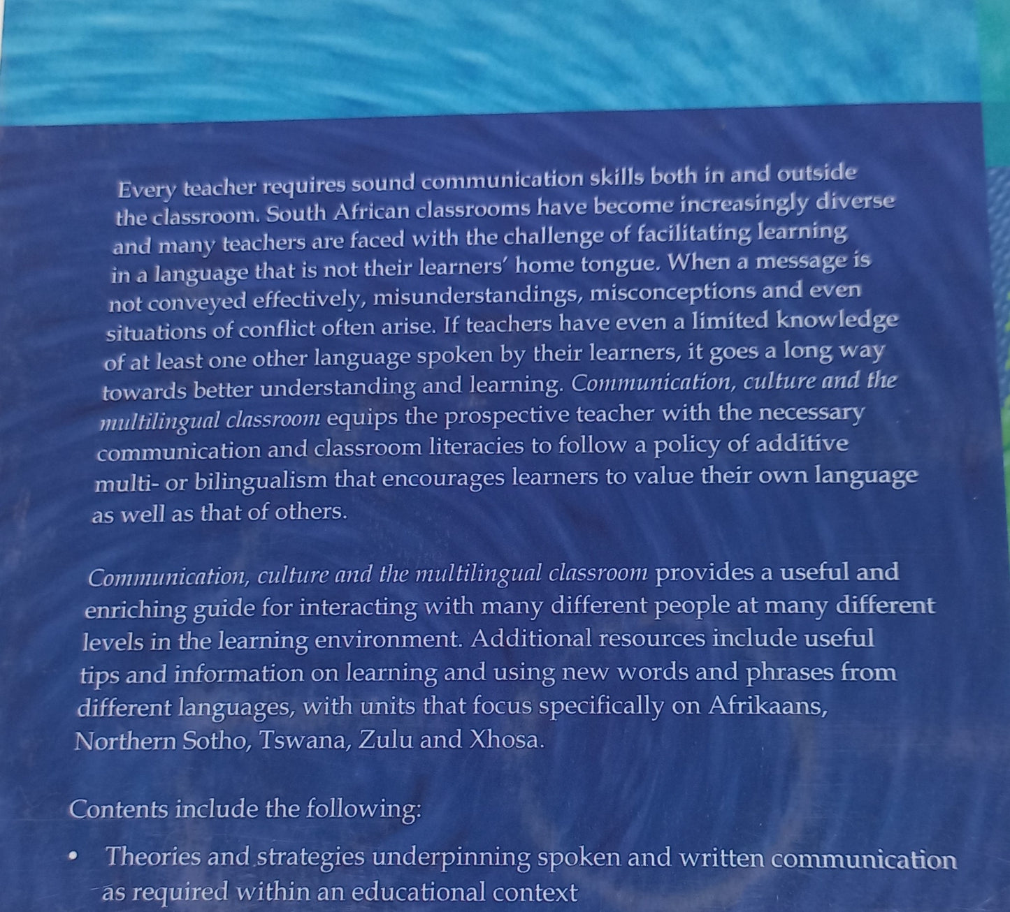 Communication, Culture and the Multilingual Classroom (CD INCLUDED)