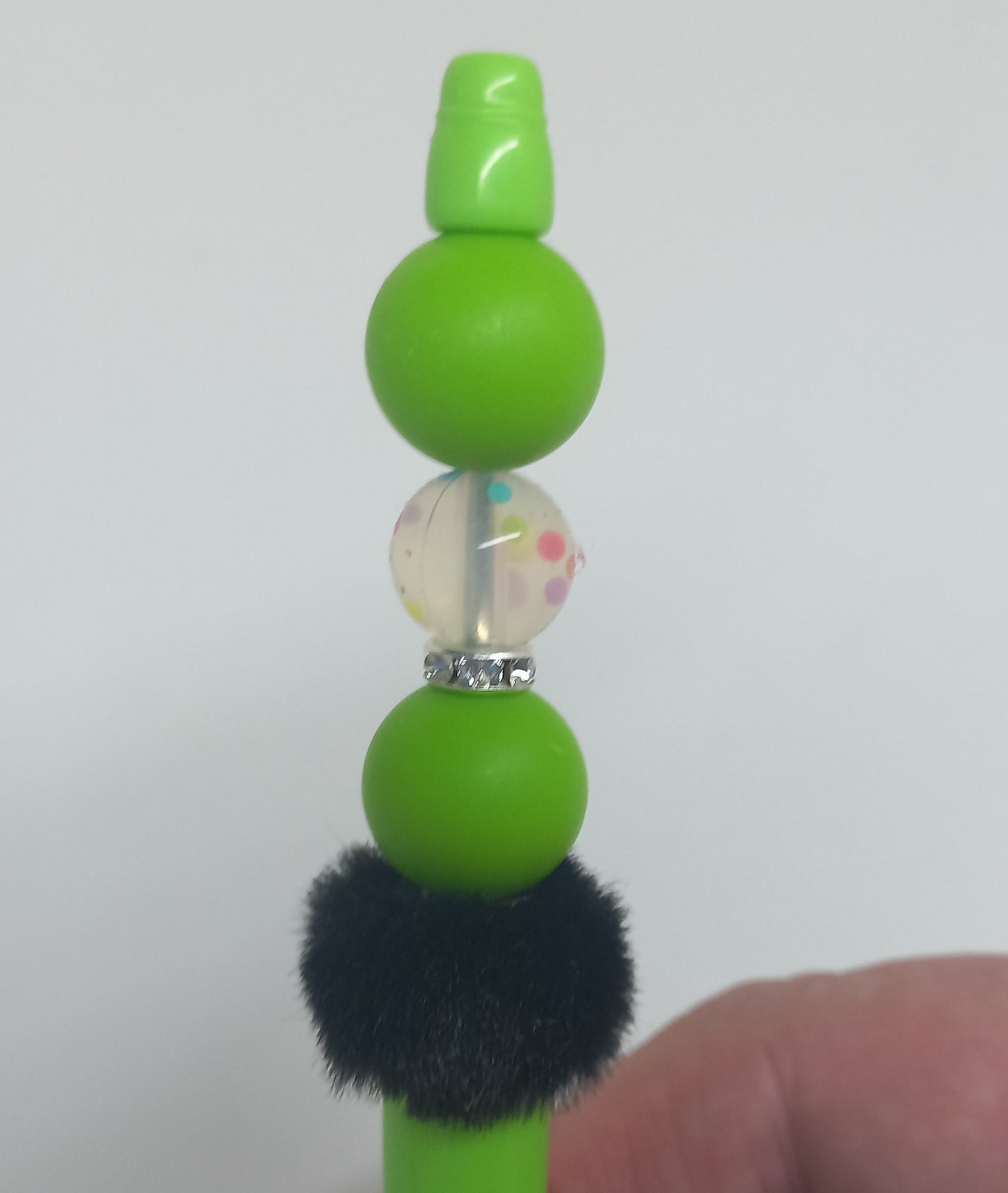 Green & Black Beaded Pen