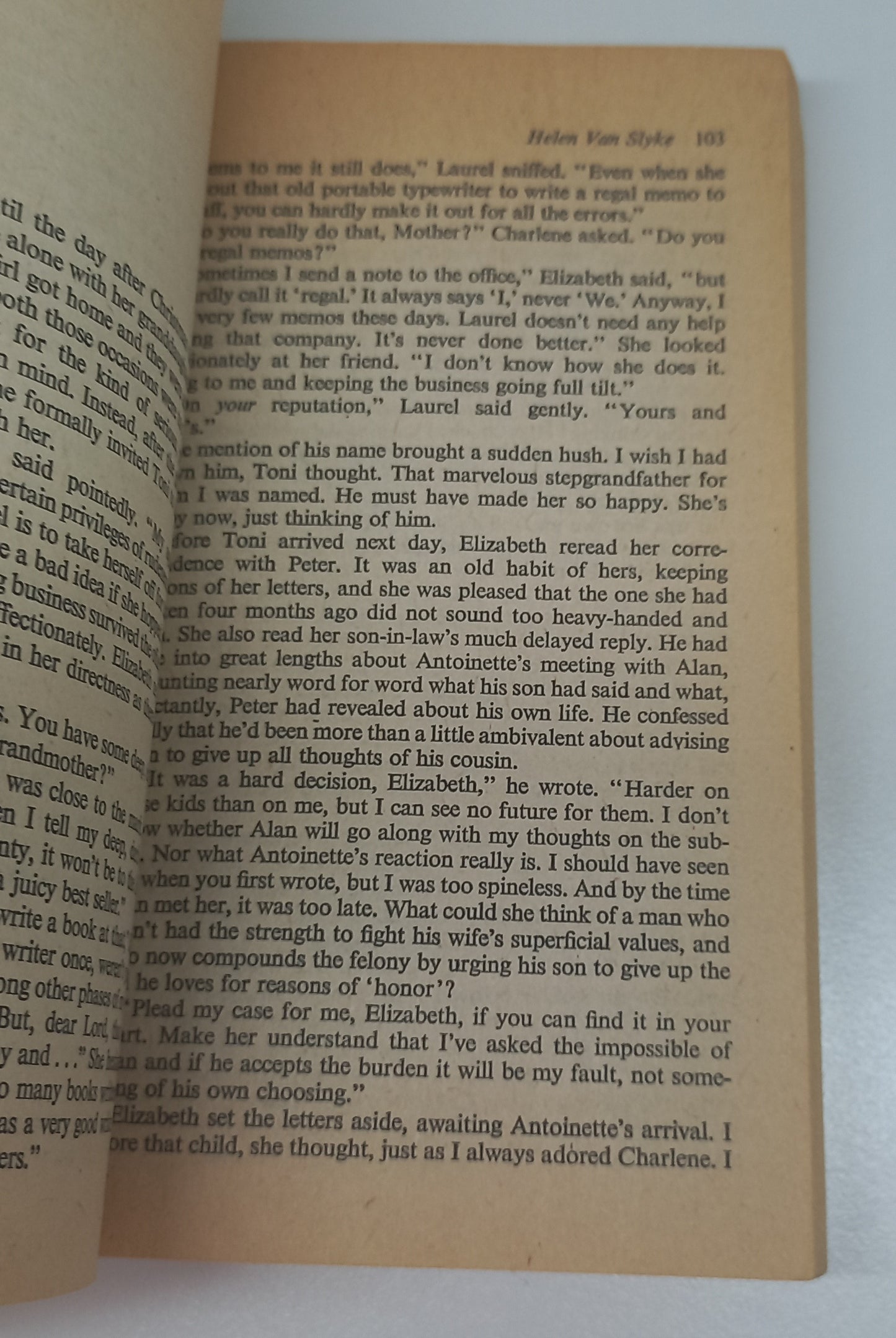 The Mixed Blessing by Helen Van Slyke