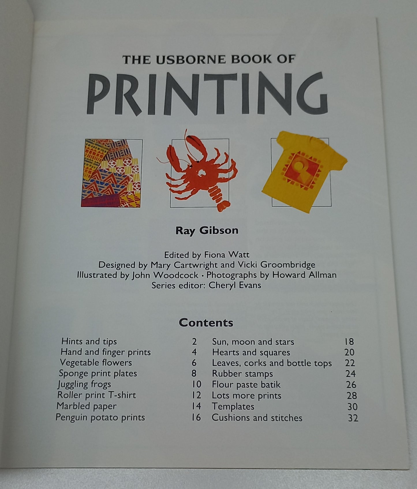 The Usborne Book of Printing by Ray Gibson