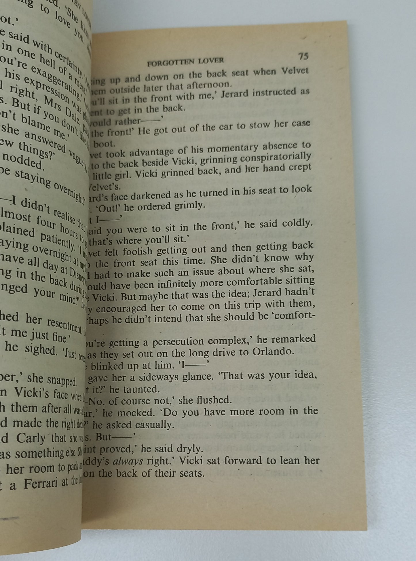 Forgotten Lover by Carole Mortimer Mills & Boon 1982