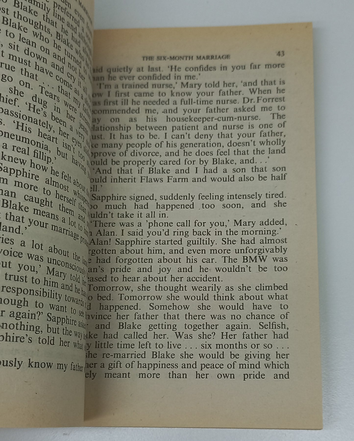 The Six-Month Marriage by Penny Jordan Mills & Boon 1985