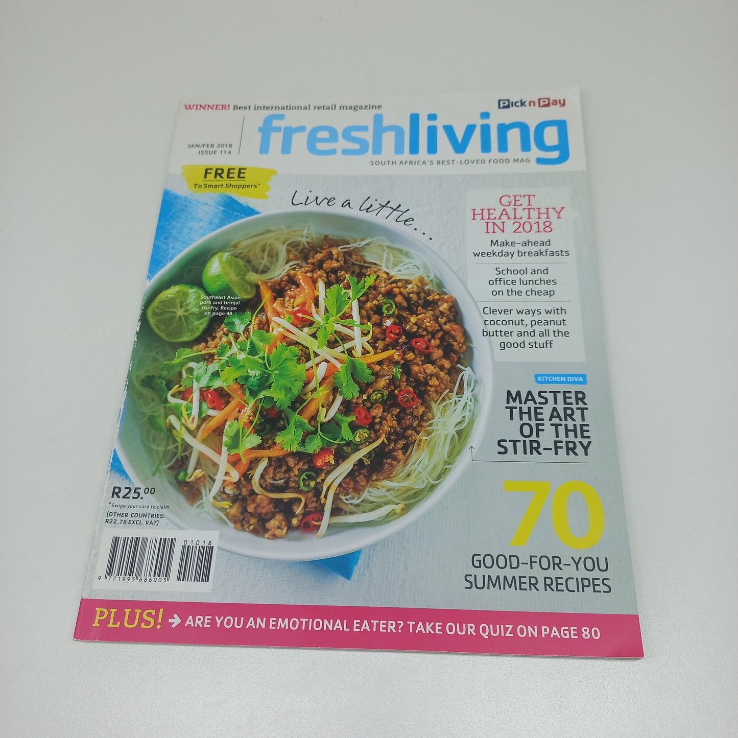 Fresh Living Magazine Bundle Pick n Pay 7 Magazines 2018 - 2019 Issues