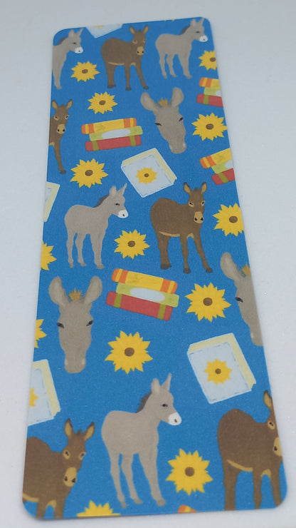 Donkeys and Sunflowers Traditional Bookmarks