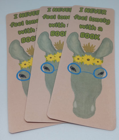 Donkeys and Sunflowers Traditional Bookmarks