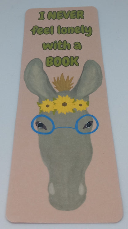 Donkeys and Sunflowers Traditional Bookmarks