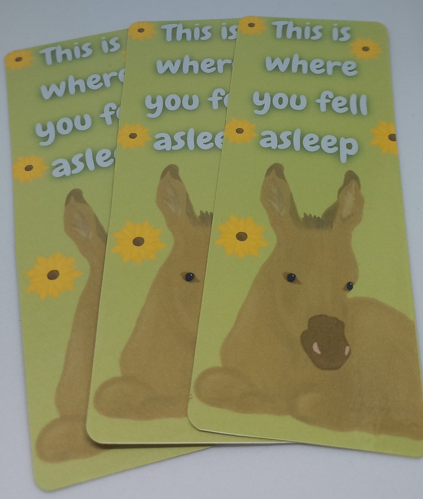 Donkeys and Sunflowers Traditional Bookmarks