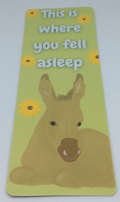 Donkeys and Sunflowers Traditional Bookmarks