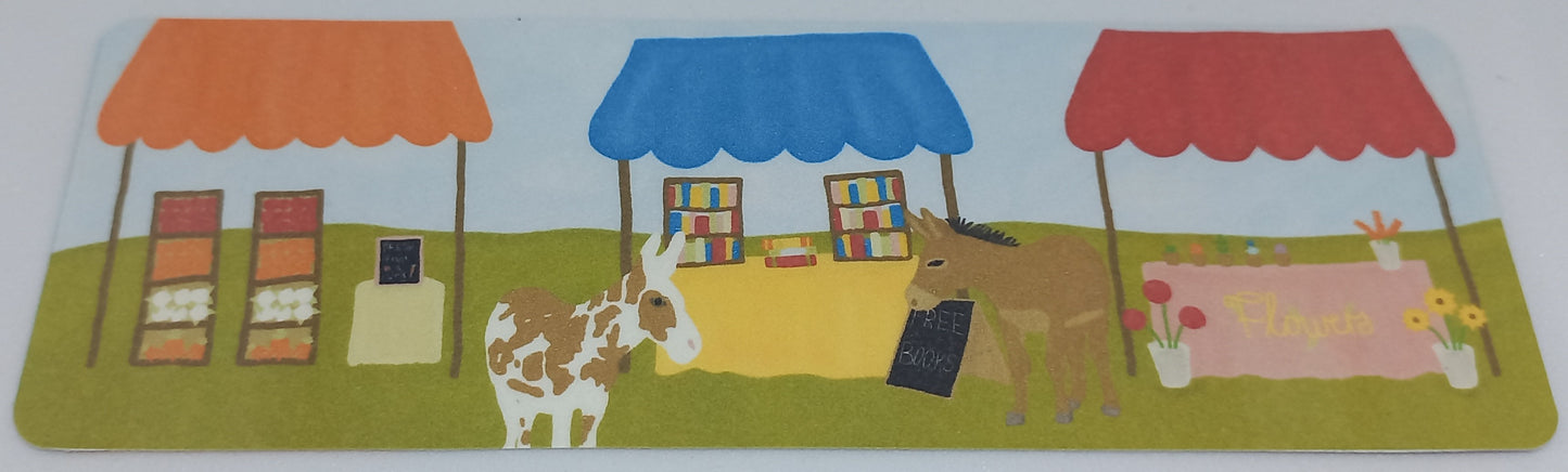 Donkeys and Sunflowers Traditional Bookmarks