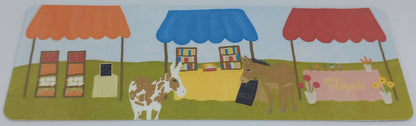 Donkeys and Sunflowers Traditional Bookmarks