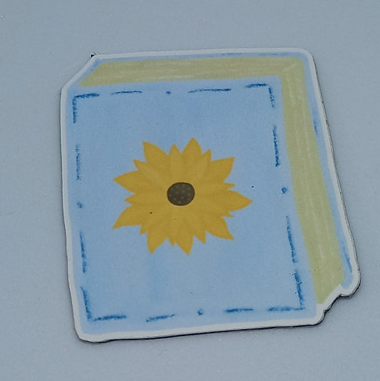 Sunflower Book Magnet