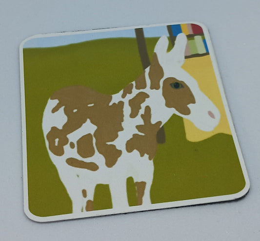 Donkey at the Market Fridge Magnet