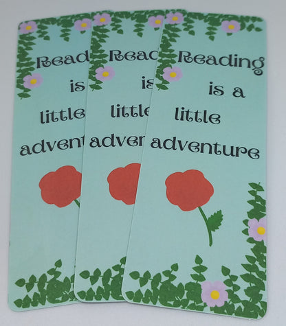 Flowers and Bookstacks Stationery Set