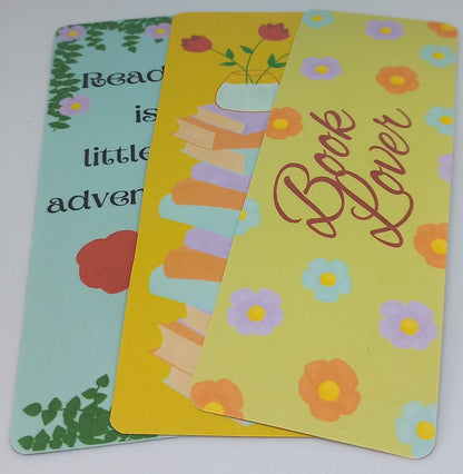 Flowers and Bookstacks Stationery Set