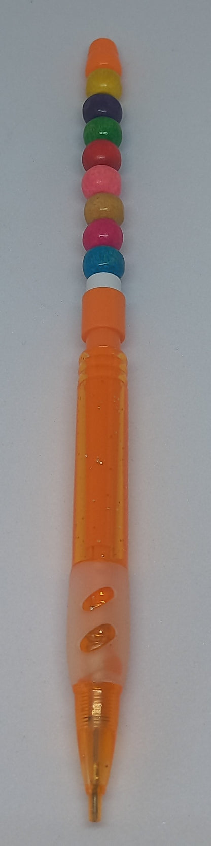 Orange Beaded Pencil
