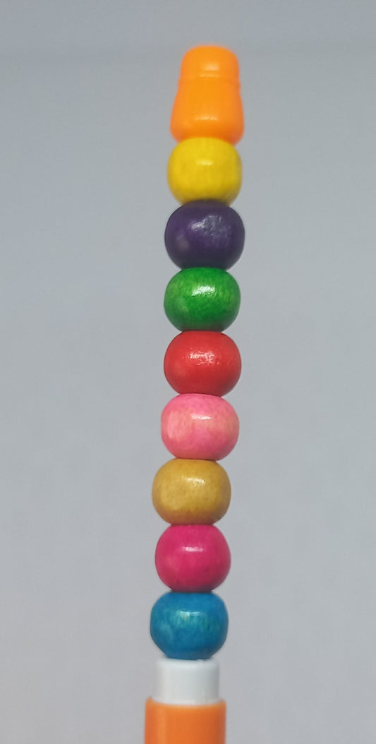 Orange Beaded Pencil