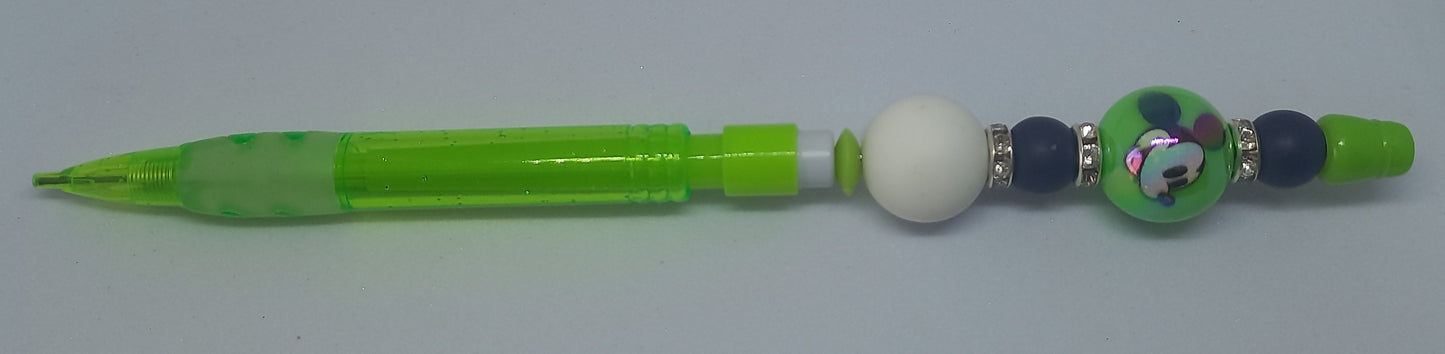 Lime Green Beaded Pencil