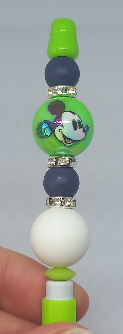 Lime Green Beaded Pencil