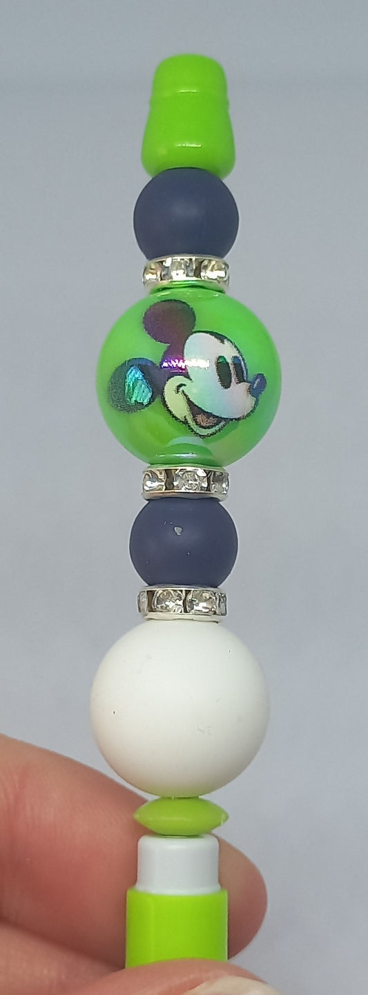 Lime Green Beaded Pencil