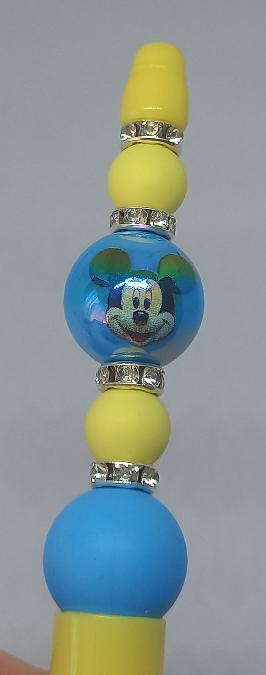 Yellow Beaded Pen