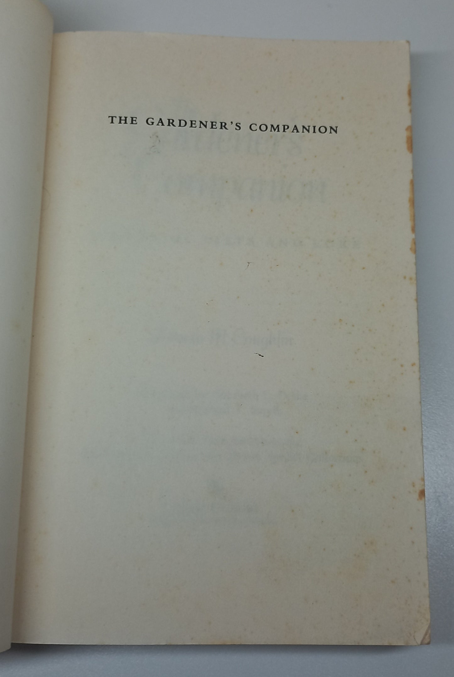 Gardener's Companion by Roberta M. Coughlin
