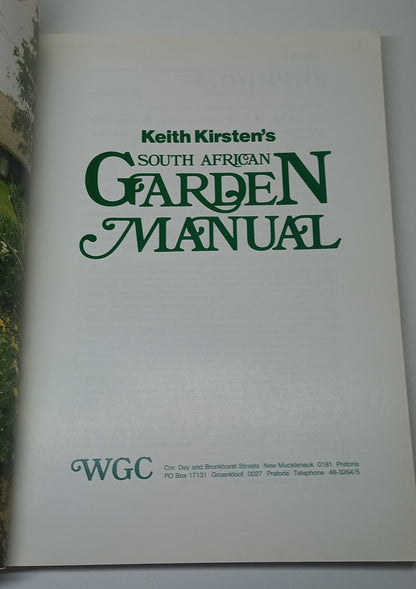 Keith Kirsten's South African Garden Manual