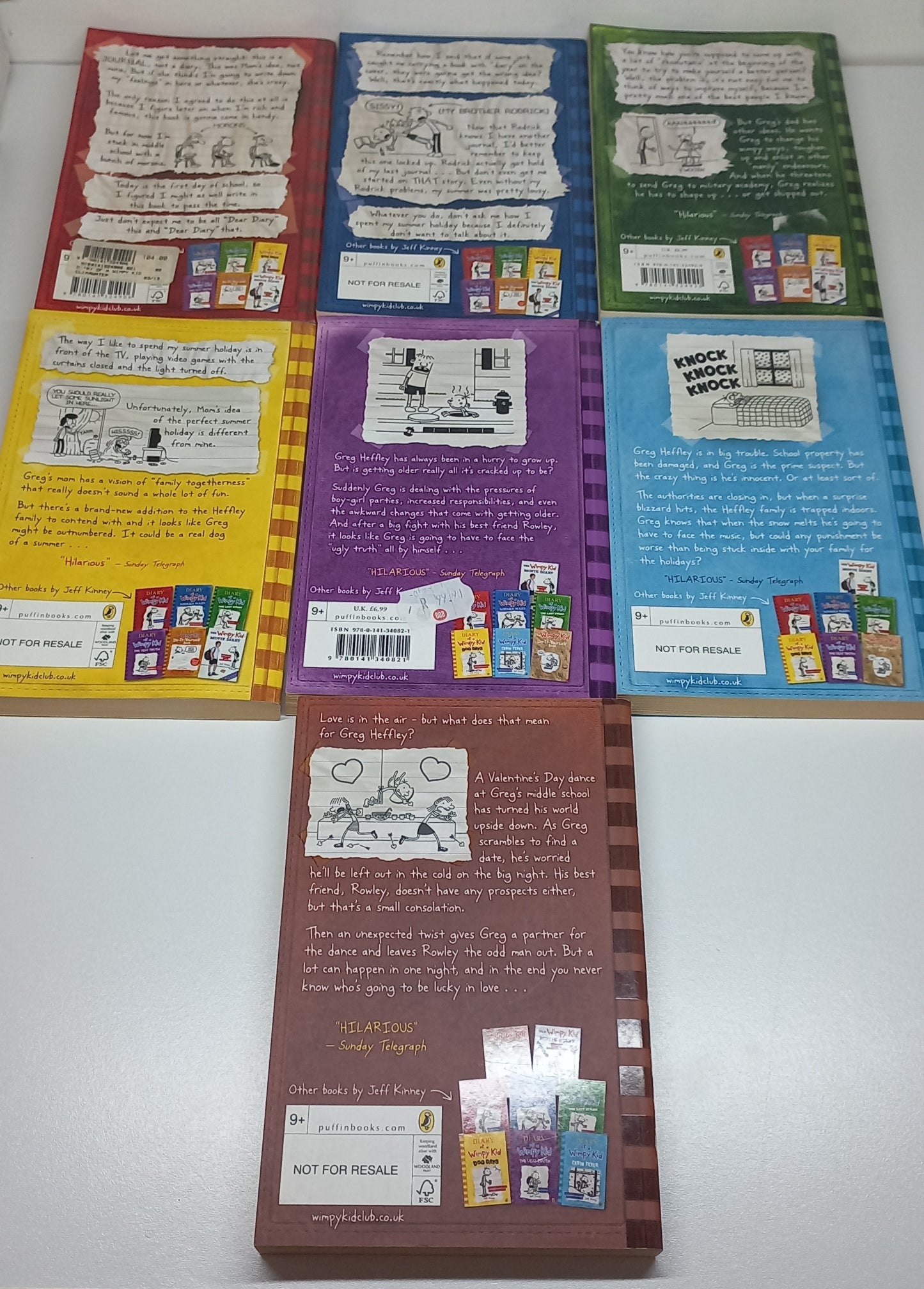 Diary of a Wimpy Kid by Jeff Kinney Book Bundle