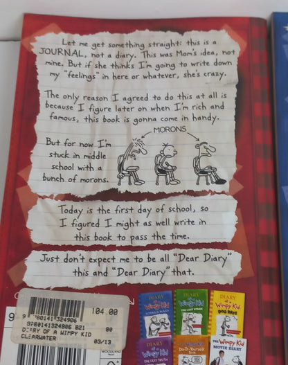 Diary of a Wimpy Kid by Jeff Kinney Book Bundle
