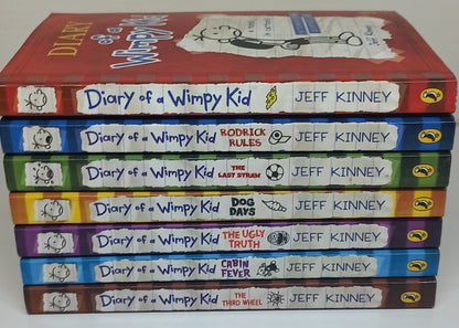 Diary of a Wimpy Kid by Jeff Kinney Book Bundle