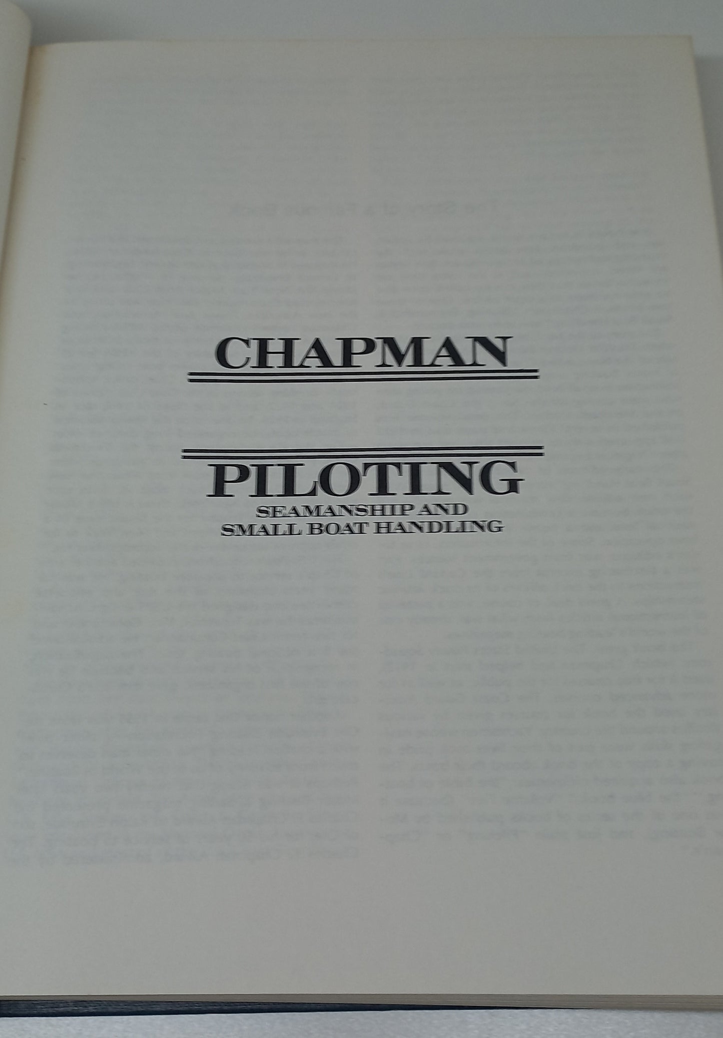 Piloting: Seamanship & Small Boat Handling by Charles F. Chapman 55th Edition