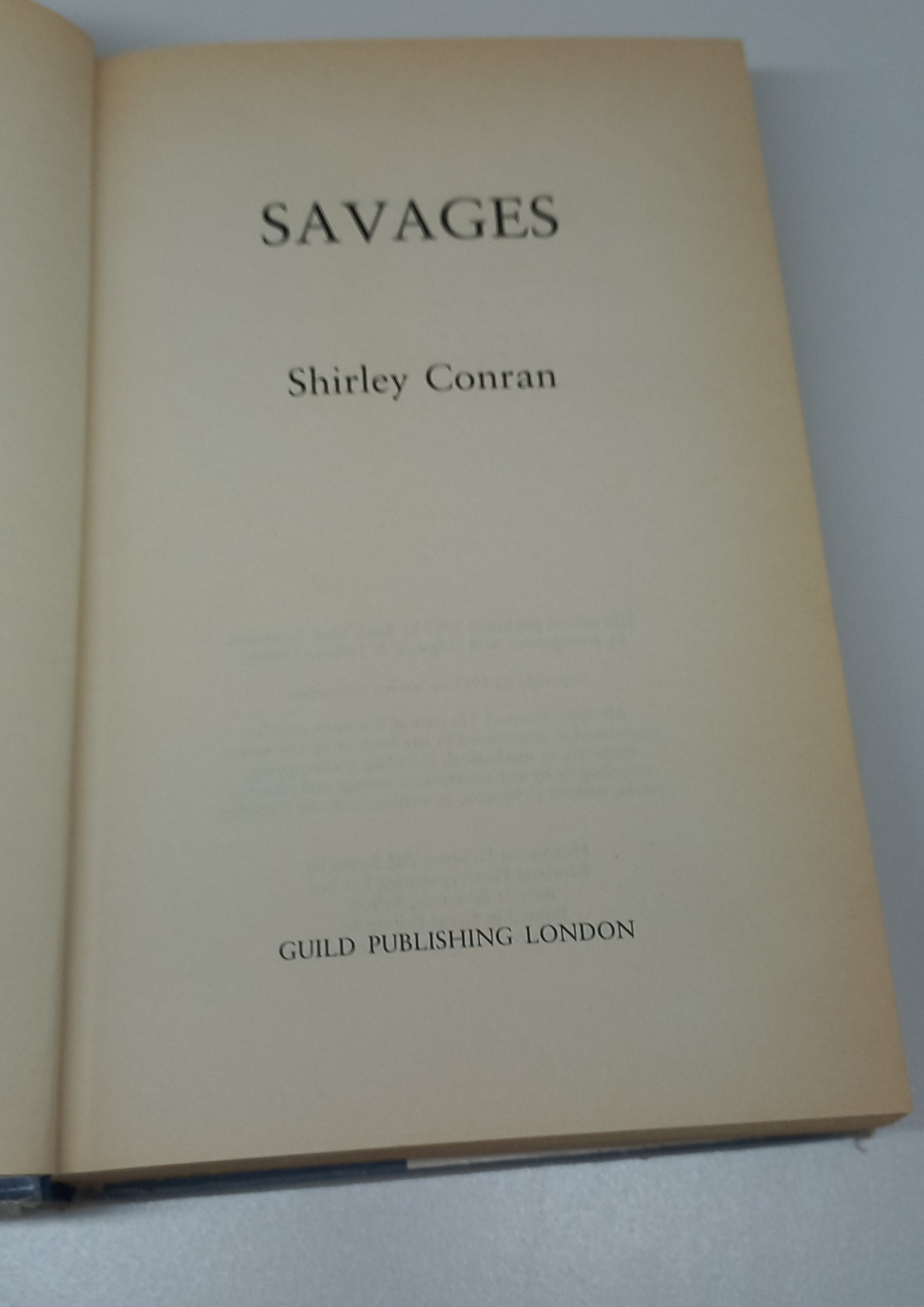 Savages by Shirley Conran