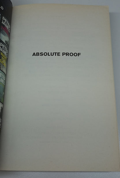 Absolute Proof by Peter James