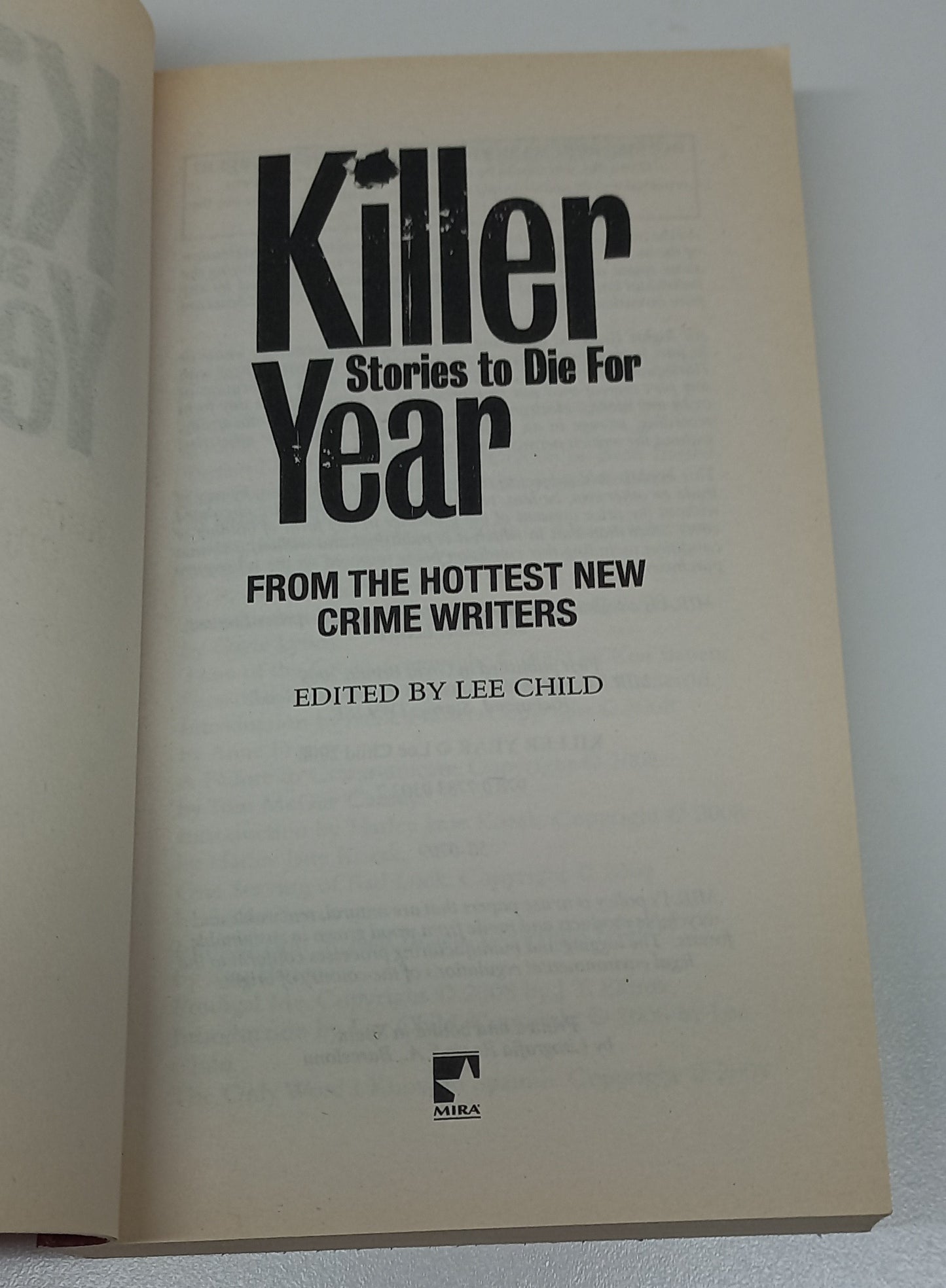 Killer Year: Stories to Die For by Lee Child (Short Stories)