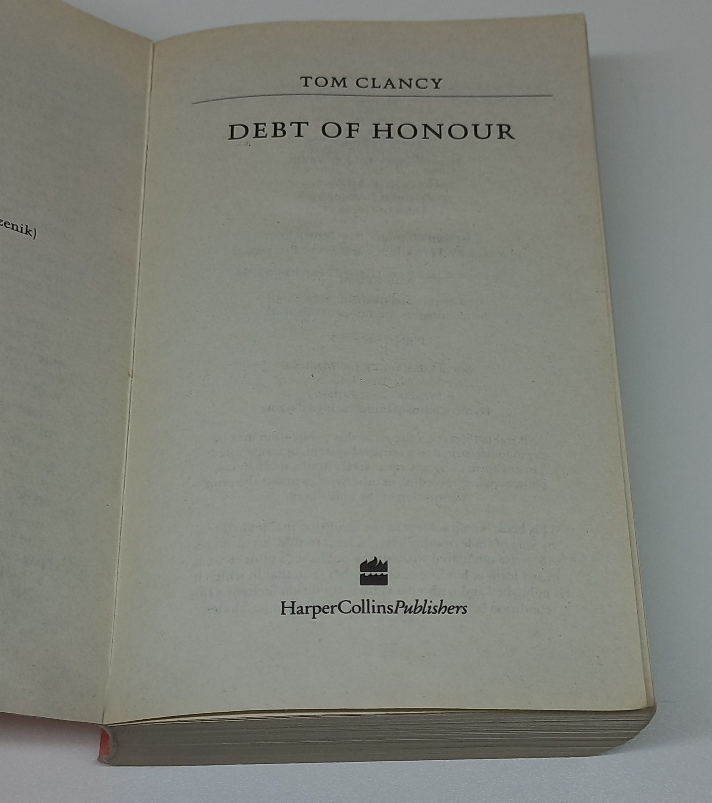 Debt of Honour by Tom Clancy (Jack Ryan #7)