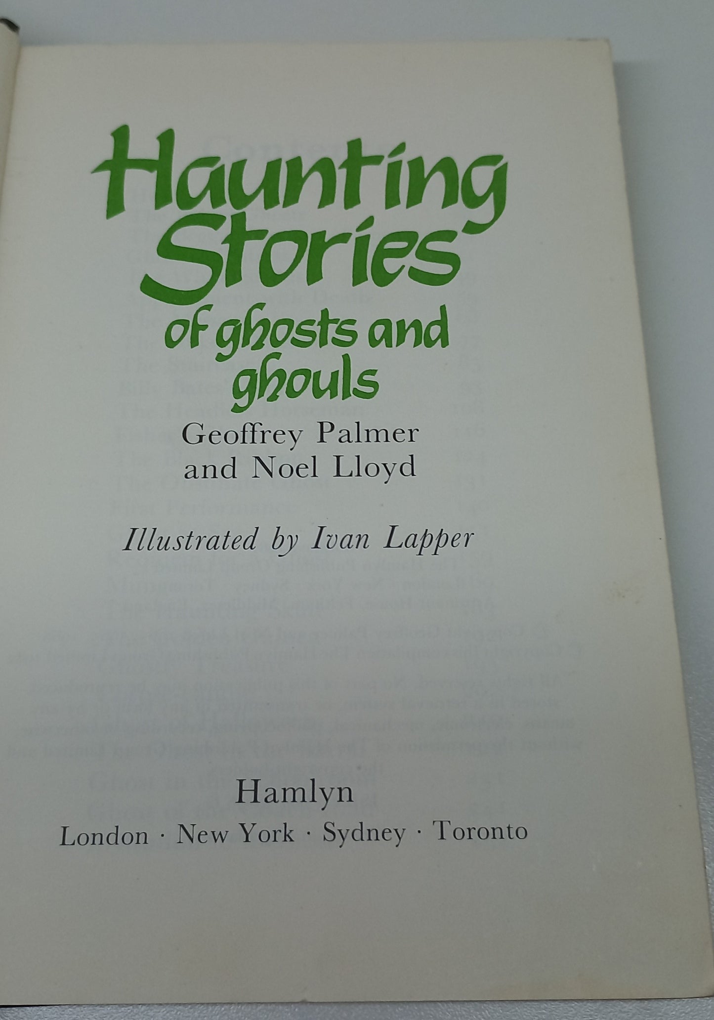 Haunting Stories of Ghosts and Ghouls by Geoffrey Palmer and Noel Lloyd