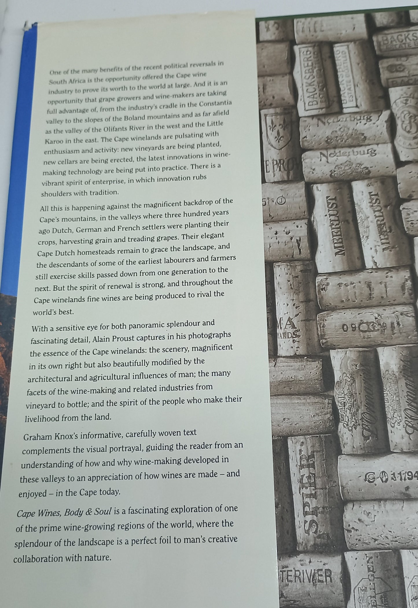 Cape Wines: Body & Soul by Alain Proust & Graham Knox