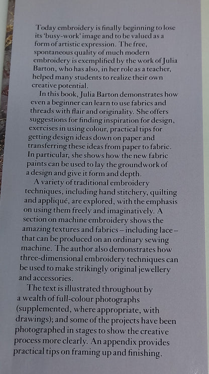 The Art of Embroidery by Juila Barton