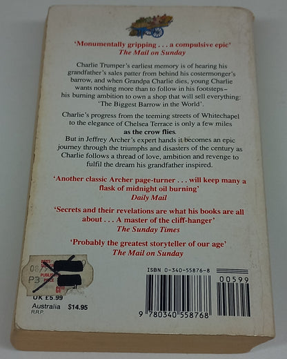 As the Crow Flies by Jeffrey Archer