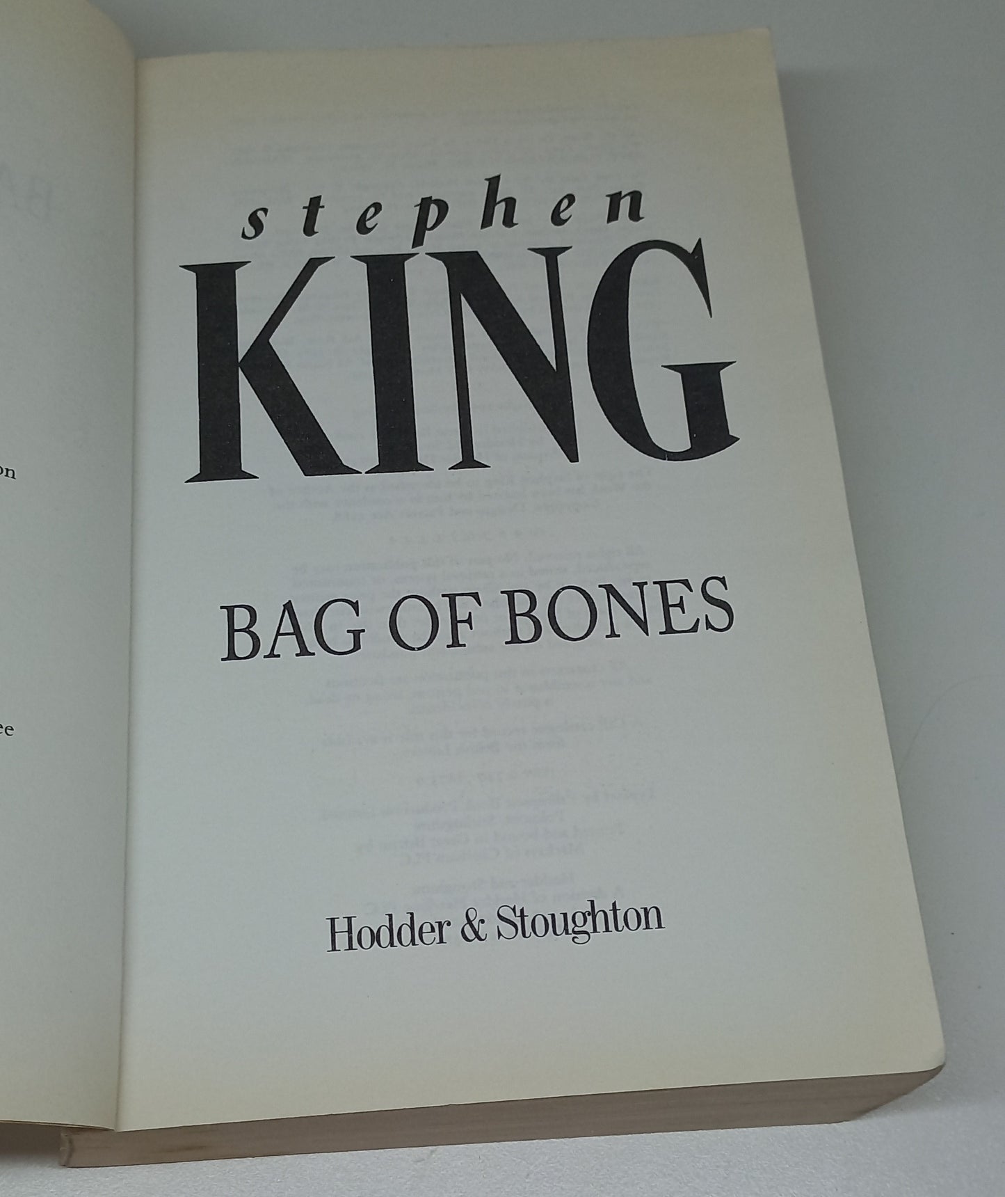 Bag of Bones by Stephen King